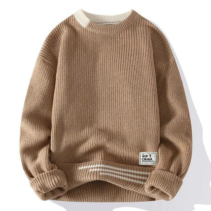 Pull à Manches Longues en Maille pour Hommes | Idéal pour un Usage Quotidien