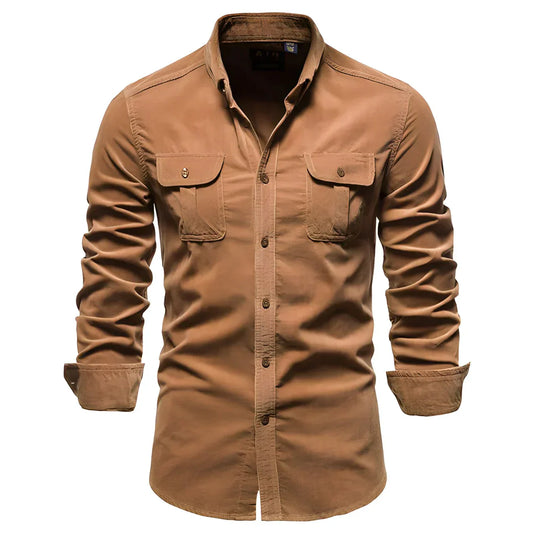 Chemise Slim Fit À Manches Longues Pour Homme | Idéal Pour Usage Quotidien