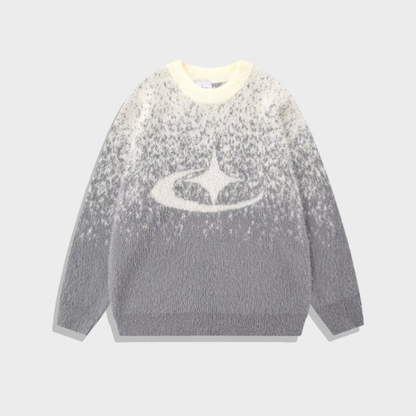 Pull À Col Rond Avec Motif Dégradé Pour Femme Et Homme | Idéal Pour Usage Quotidien