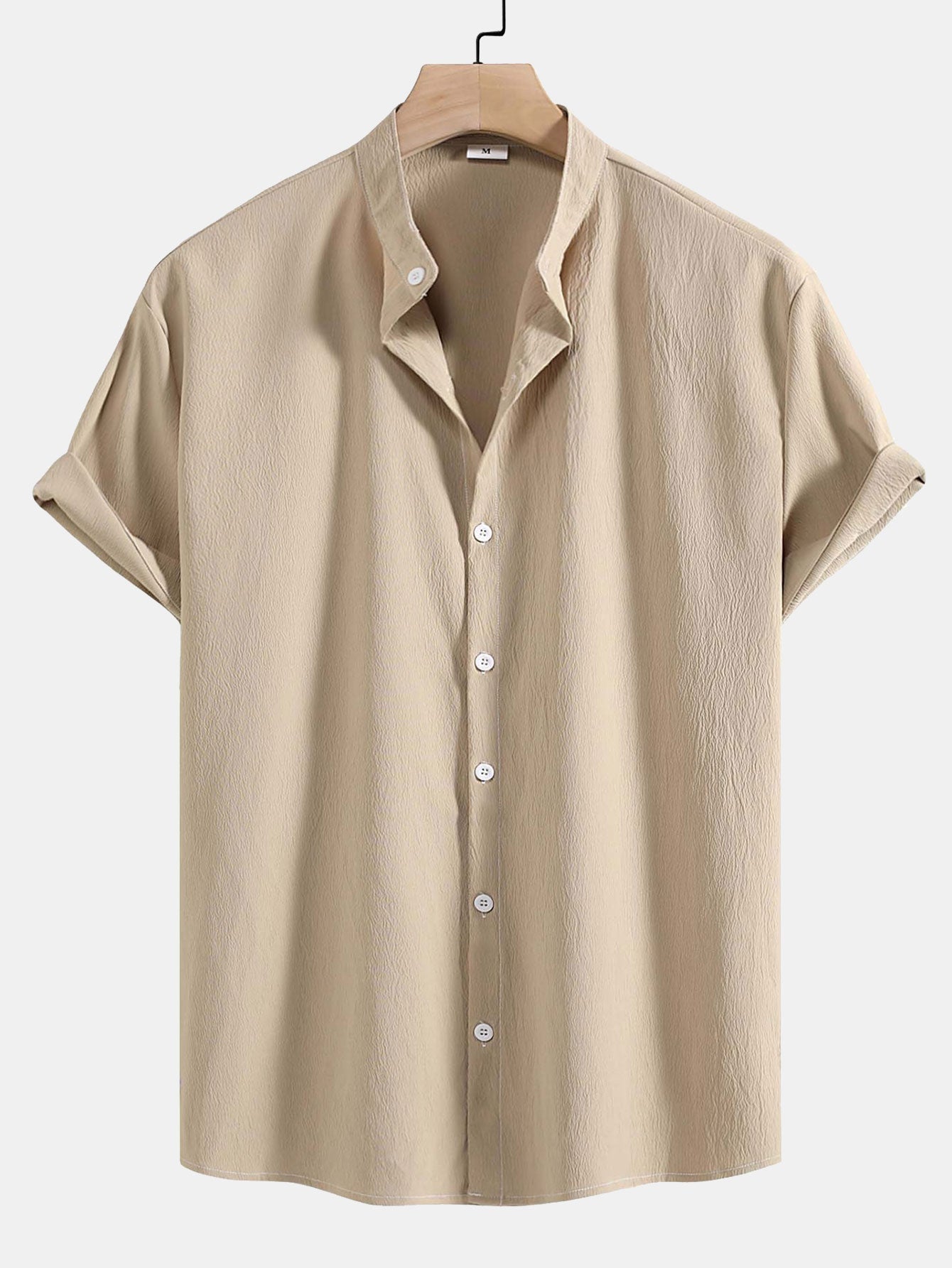 Chemise Col Officier Avec Fermeture Boutonnée Pour Homme | Idéale Pour Les Occasions Décontractées Ou Professionnelles