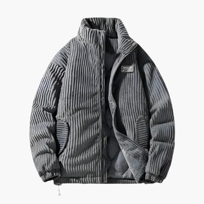 Veste Matelassée avec Col Montant et Coupe Ample pour Homme | Idéale pour la Mi-Saison