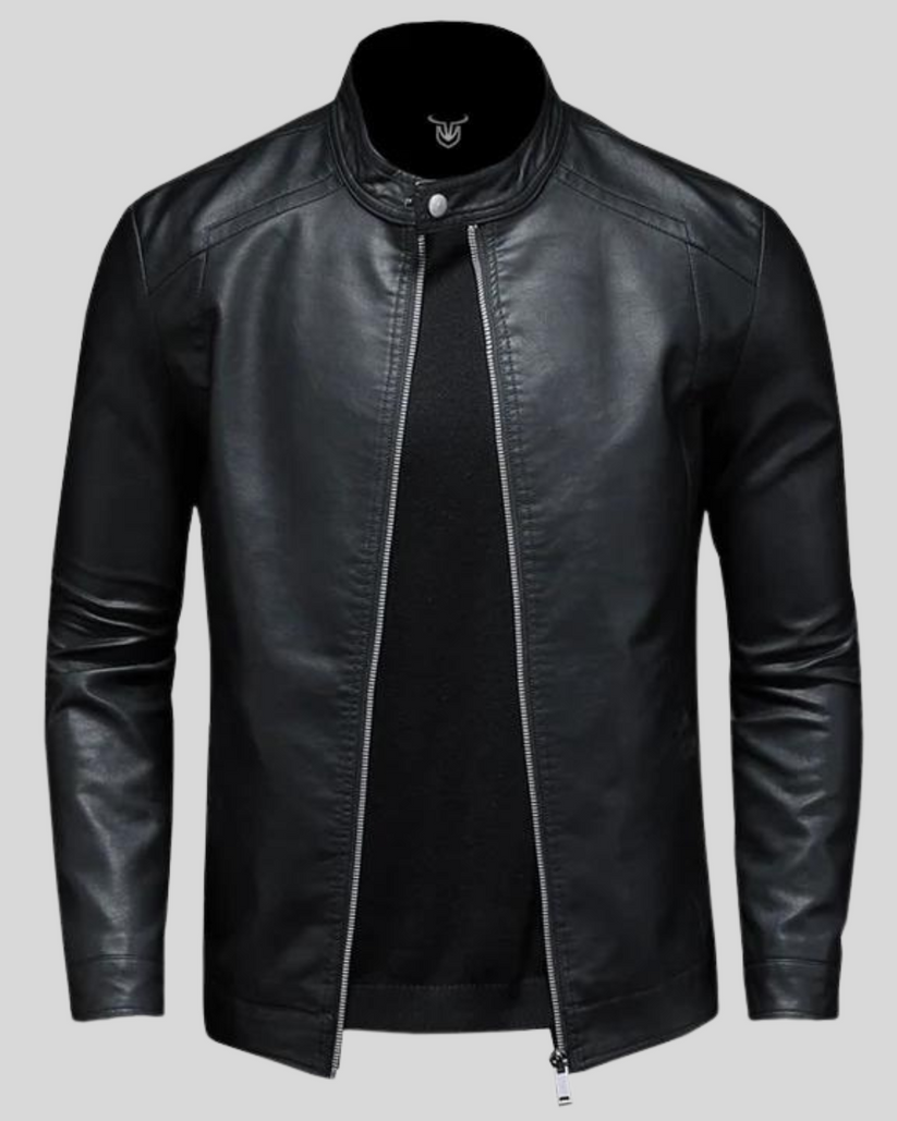 Veste avec Fermeture Zippée et Col à Boutons pour Hommes | Idéale pour Usage Quotidien