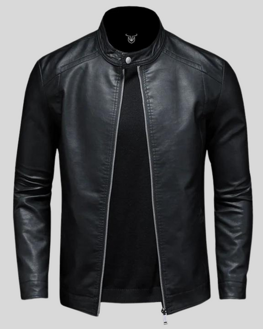 Veste avec Fermeture Zippée et Col à Boutons pour Hommes | Idéale pour Usage Quotidien
