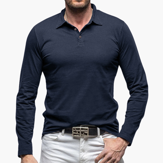 Polo Slim Fit à Manches Longues pour Homme | Idéale pour un Usage Quotidien et Semi-Formel