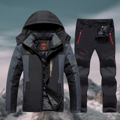 Ensemble Hiver Deux Pièces avec Veste et Pantalon pour Homme | Idéal pour Activités Extérieures