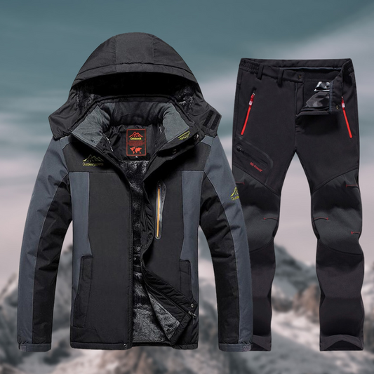 Ensemble Hiver Deux Pièces avec Veste et Pantalon pour Homme | Idéal pour Activités Extérieures