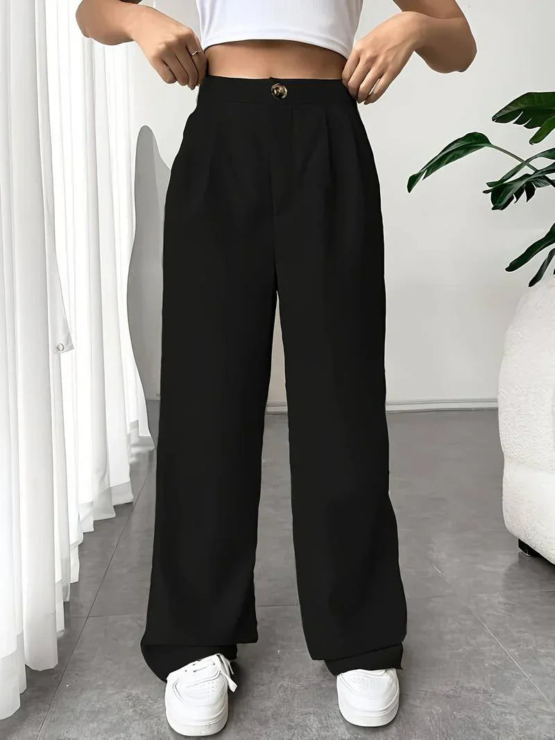 Pantalon Large à Jambe Large pour Femme | Idéal pour le Quotidien et le Travail