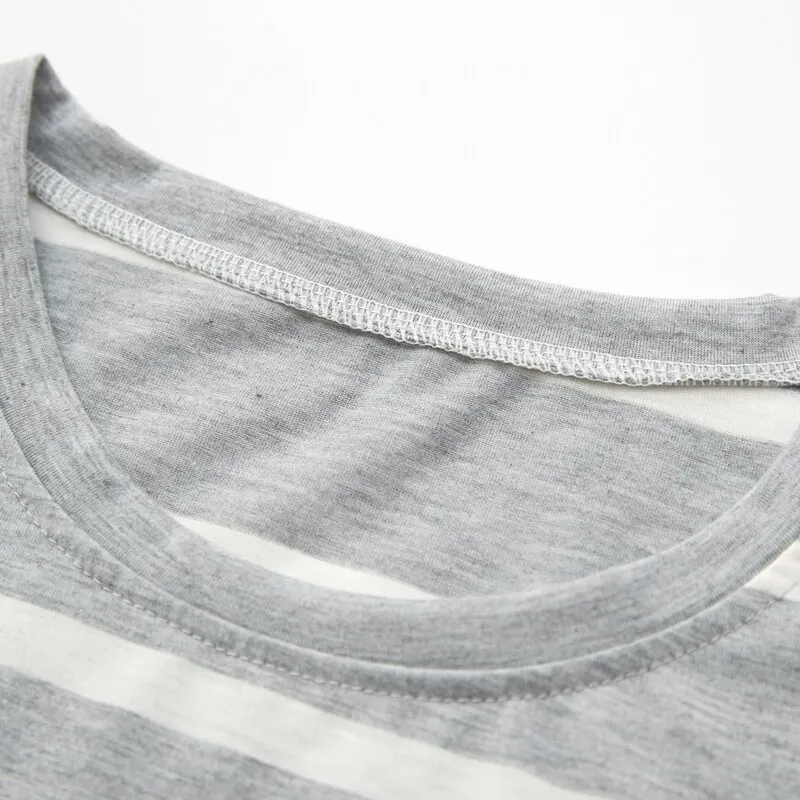 Shortama Rayé à Manches Courtes pour Homme | Idéal pour la Nuit ou la Détente à la Maison