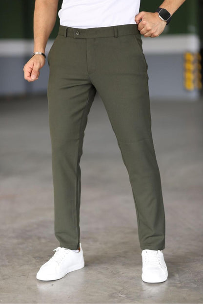 Pantalon Chino Avec Coupe Ajustée pour Hommes | Idéal pour Les Activités Quotidiennes