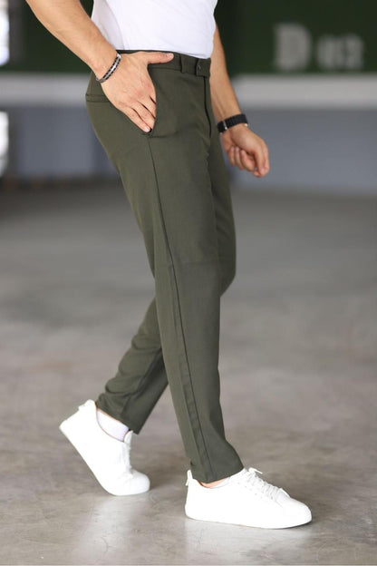 Pantalon Chino Avec Coupe Ajustée pour Hommes | Idéal pour Les Activités Quotidiennes