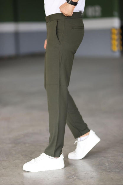 Pantalon Chino Avec Coupe Ajustée pour Hommes | Idéal pour Les Activités Quotidiennes
