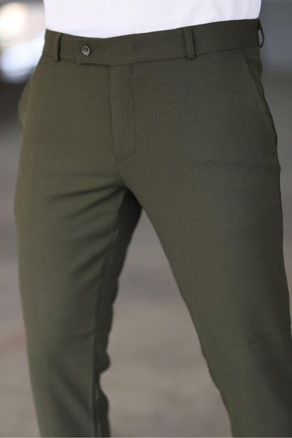 Pantalon Chino Avec Coupe Ajustée pour Hommes | Idéal pour Les Activités Quotidiennes