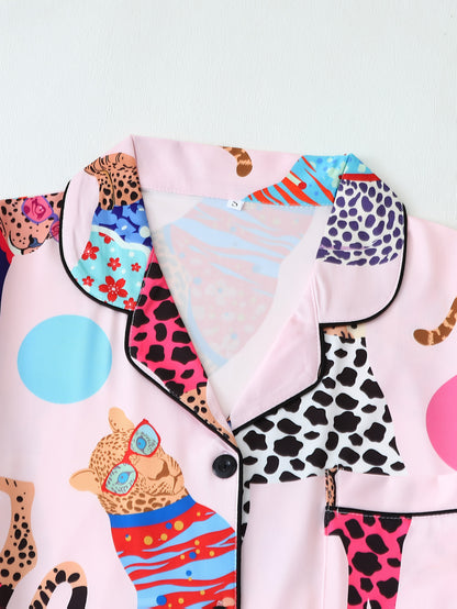 Pyjama pour Femme À Manches Longues Et Pantalon Assorti | Idéal pour Le Sommeil Et La Détente À La Maison