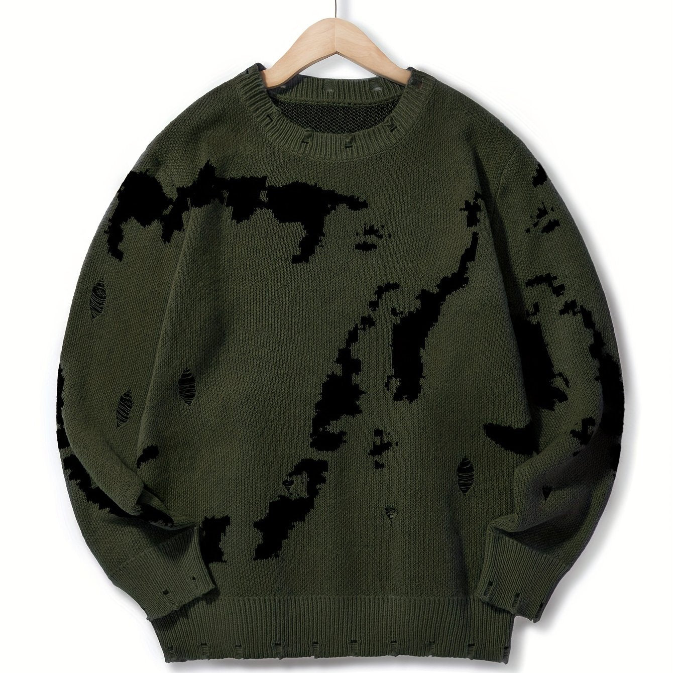 Pull-Over Homme à Texture Structurée pour Usage Quotidien | Idéal pour la Mi-Saison