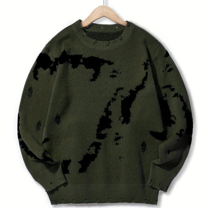 Pull-Over Homme à Texture Structurée pour Usage Quotidien | Idéal pour la Mi-Saison