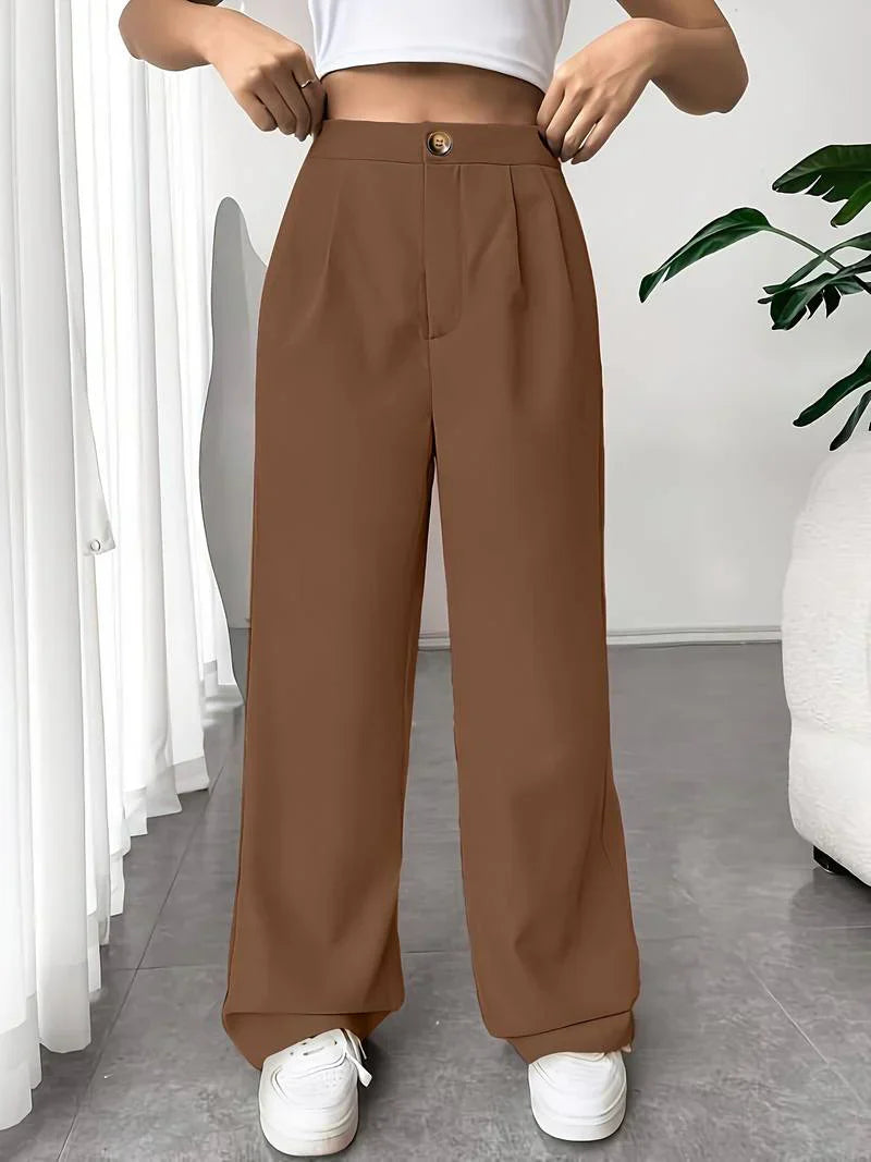 Pantalon Large à Jambe Large pour Femme | Idéal pour le Quotidien et le Travail