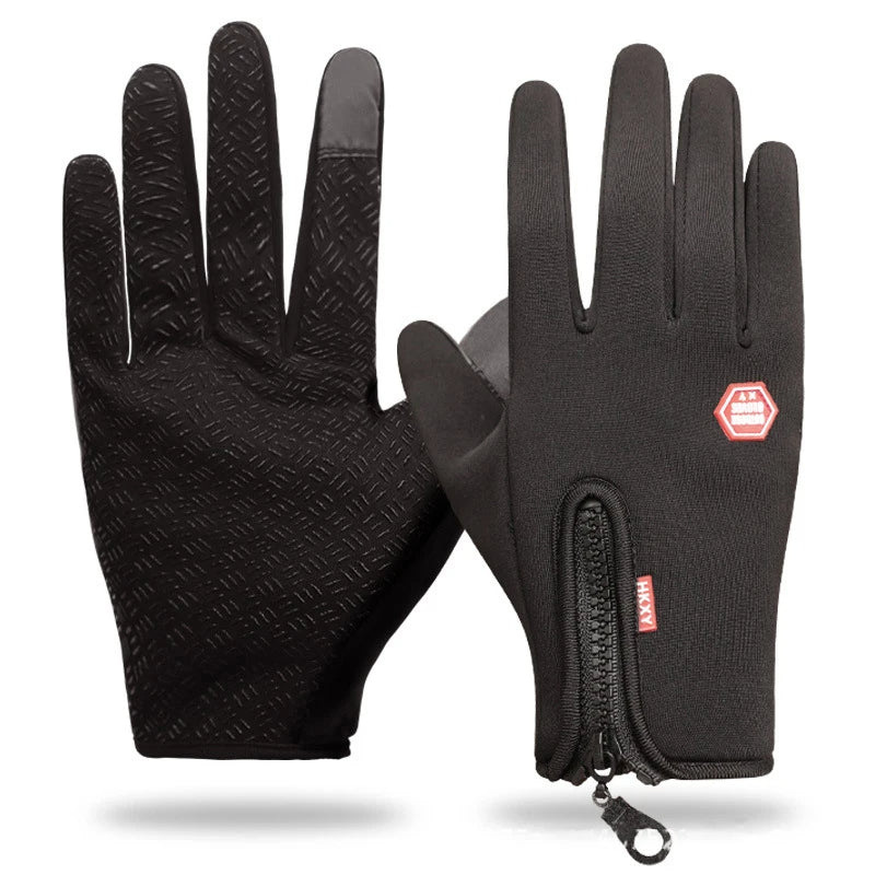 Gants Tactiles avec Fermeture Éclair pour Adultes | Idéaux pour Les Activités Extérieures En Hiver