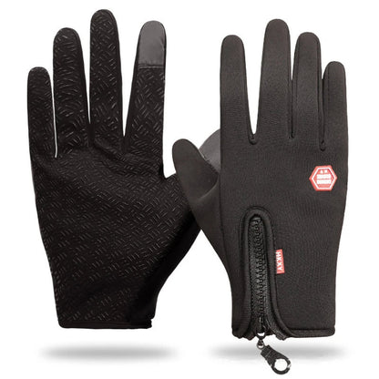 Gants Tactiles avec Fermeture Éclair pour Adultes | Idéaux pour Les Activités Extérieures En Hiver