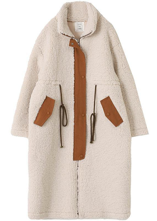 Manteau d’Hiver Grande Taille avec Col Haut et Cordon de Serrage pour Femme | Idéal pour la Saison Froide