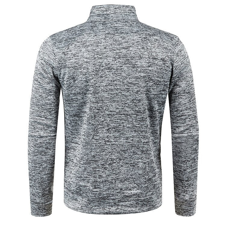 Veste Légère avec Fermeture Zippée et Col Montant pour Hommes | Idéale pour Printemps et Automne