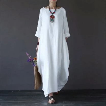 Robe Longue Verte à Coupe Décontractée pour Femme | Idéale pour l’Été