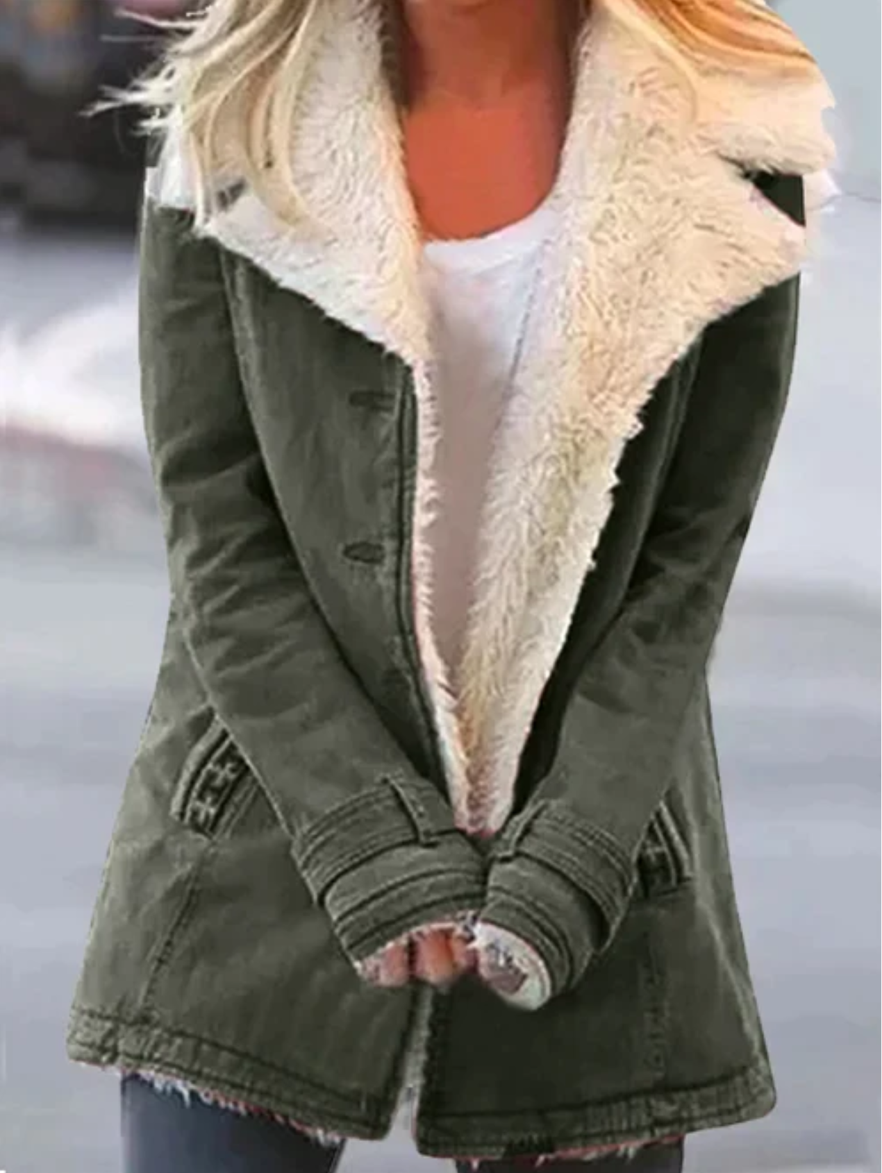 Manteau d’Hiver Long avec Manches Longues pour Femme | Idéal pour la Saison Froide