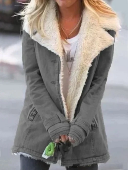 Manteau d’Hiver Long avec Manches Longues pour Femme | Idéal pour la Saison Froide