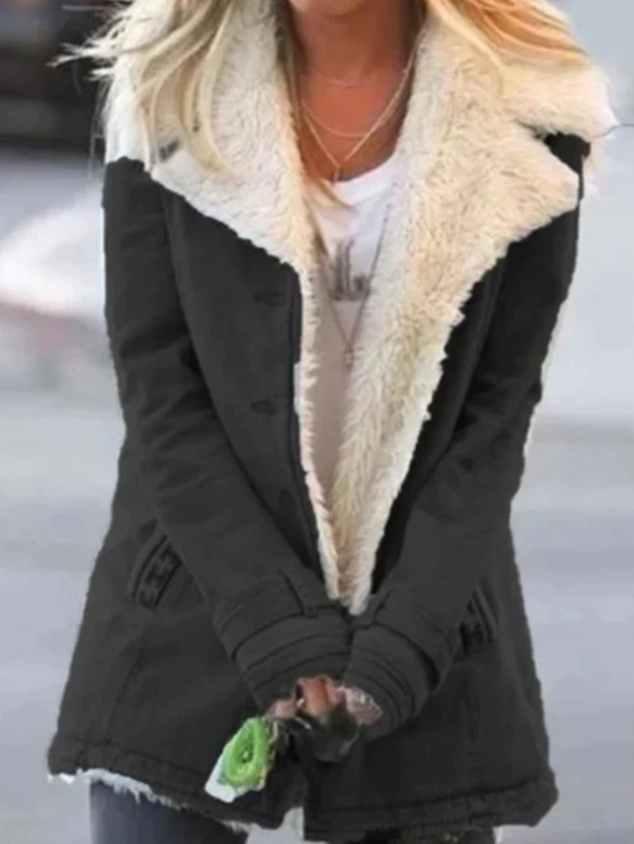 Manteau d’Hiver Long avec Manches Longues pour Femme | Idéal pour la Saison Froide