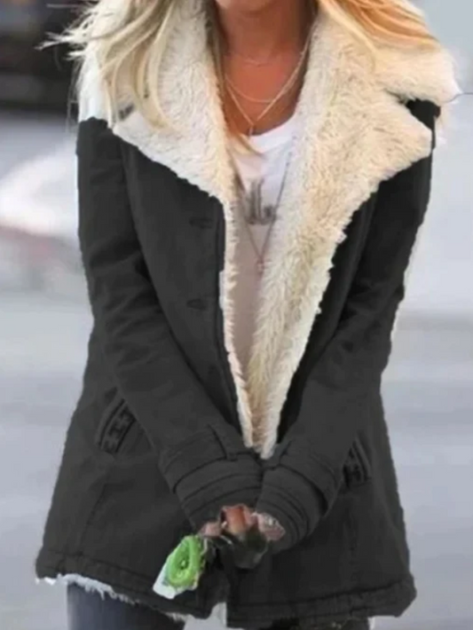 Manteau d’Hiver Long avec Manches Longues pour Femme | Idéal pour la Saison Froide