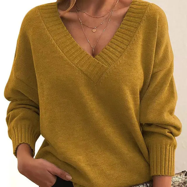 Pull à Col V pour Femmes | Idéal pour Toutes Saisons