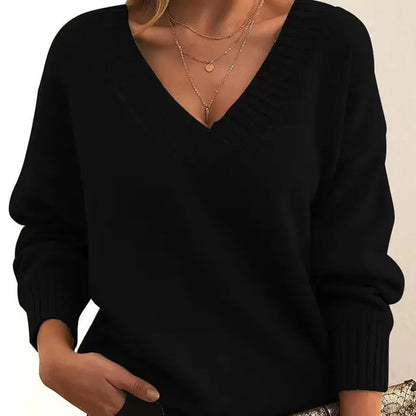 Pull à Col V pour Femmes | Idéal pour Toutes Saisons