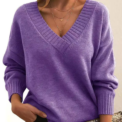 Pull à Col V pour Femmes | Idéal pour Toutes Saisons