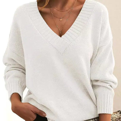 Pull à Col V pour Femmes | Idéal pour Toutes Saisons