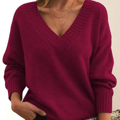 Pull à Col V pour Femmes | Idéal pour Toutes Saisons