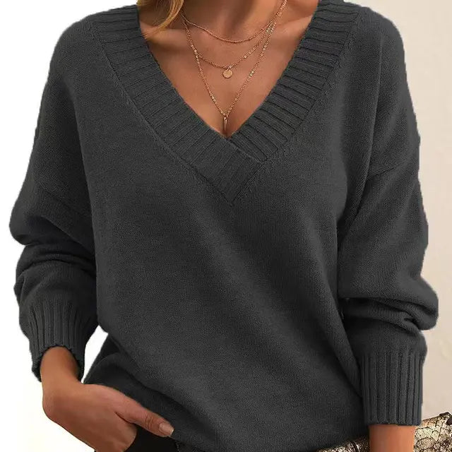 Pull à Col V pour Femmes | Idéal pour Toutes Saisons
