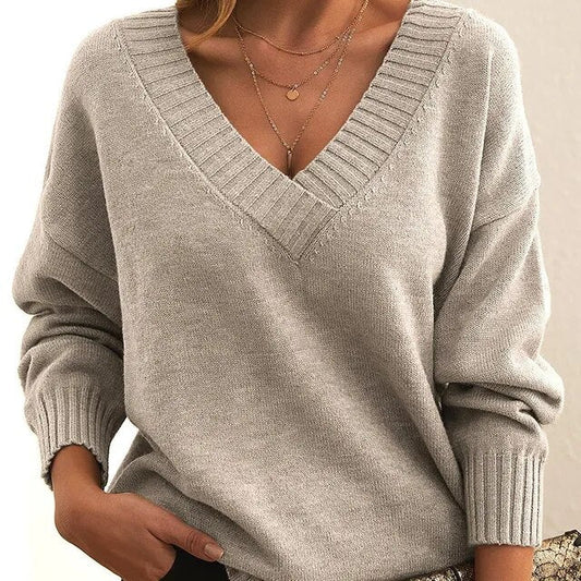 Pull à Col V pour Femmes | Idéal pour Toutes Saisons