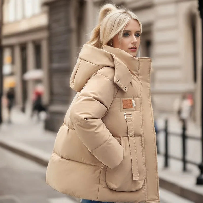 Manteau Long d’Hiver avec Capuche pour Femme | Idéal pour les Journées Froides
