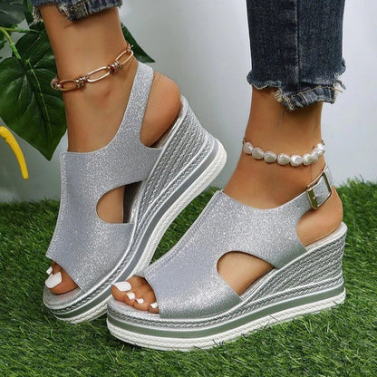 Sandales À Plateforme Avec Bride Cheville Pour Femmes | Idéal Pour L’été