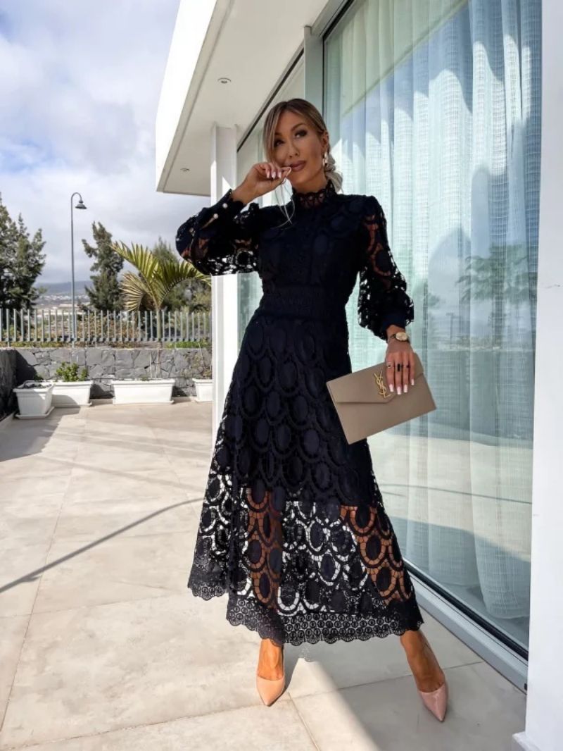 Robe Avec Dentelle Et Fermeture Zippée Pour Femme | Idéale Pour Mariages Et Soirées