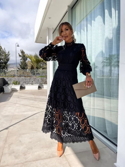 Robe Avec Dentelle Et Fermeture Zippée Pour Femme | Idéale Pour Mariages Et Soirées