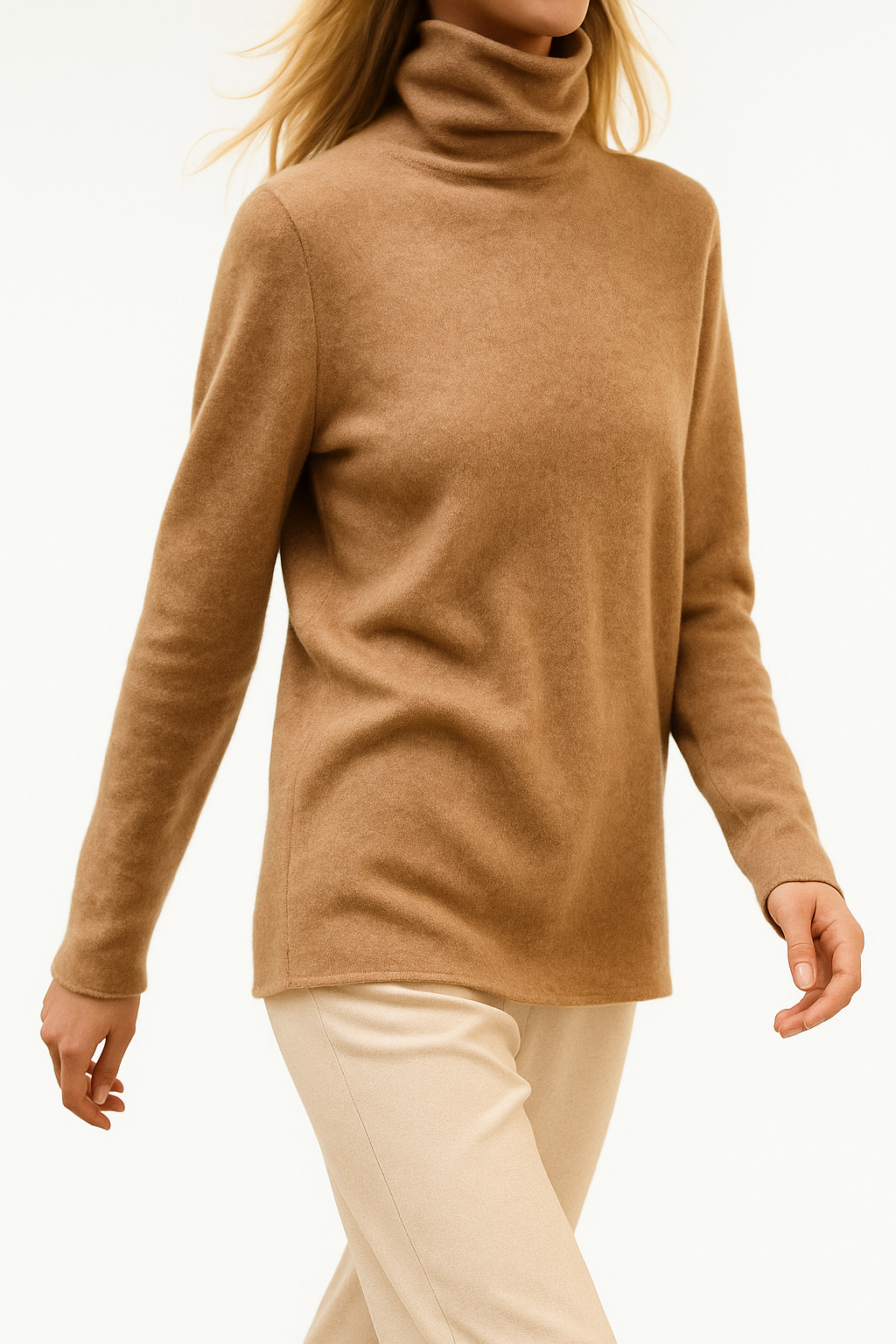 Pull à col roulé pour femmes
