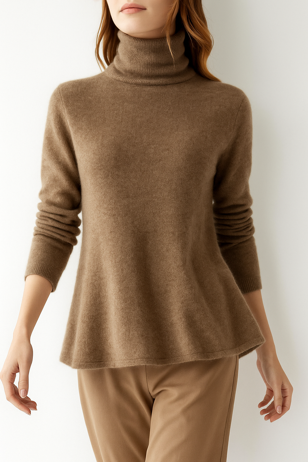 Pull à col roulé pour femmes