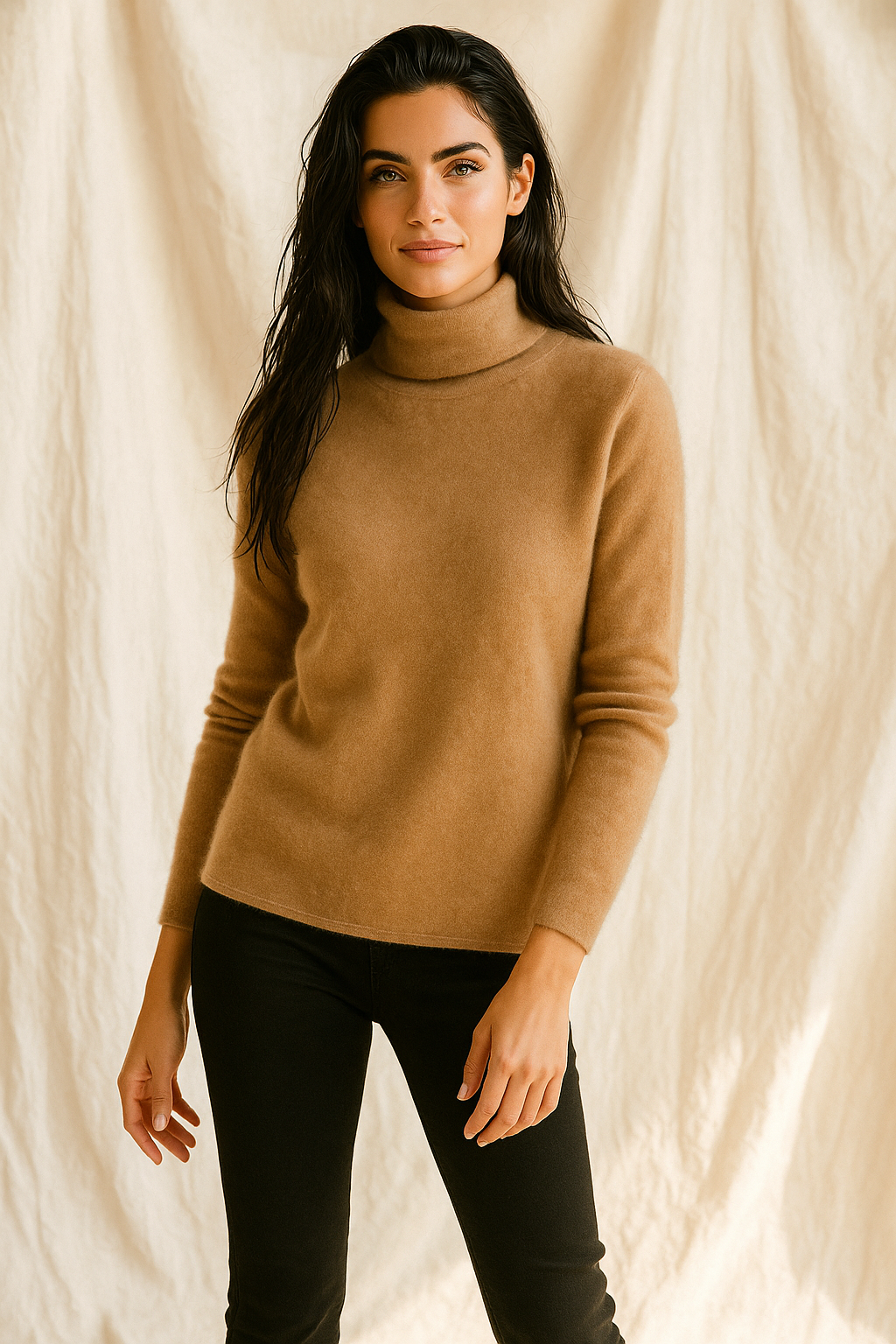 Pull à col roulé pour femmes