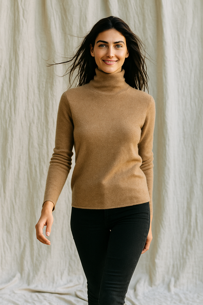 Pull à col roulé pour femmes