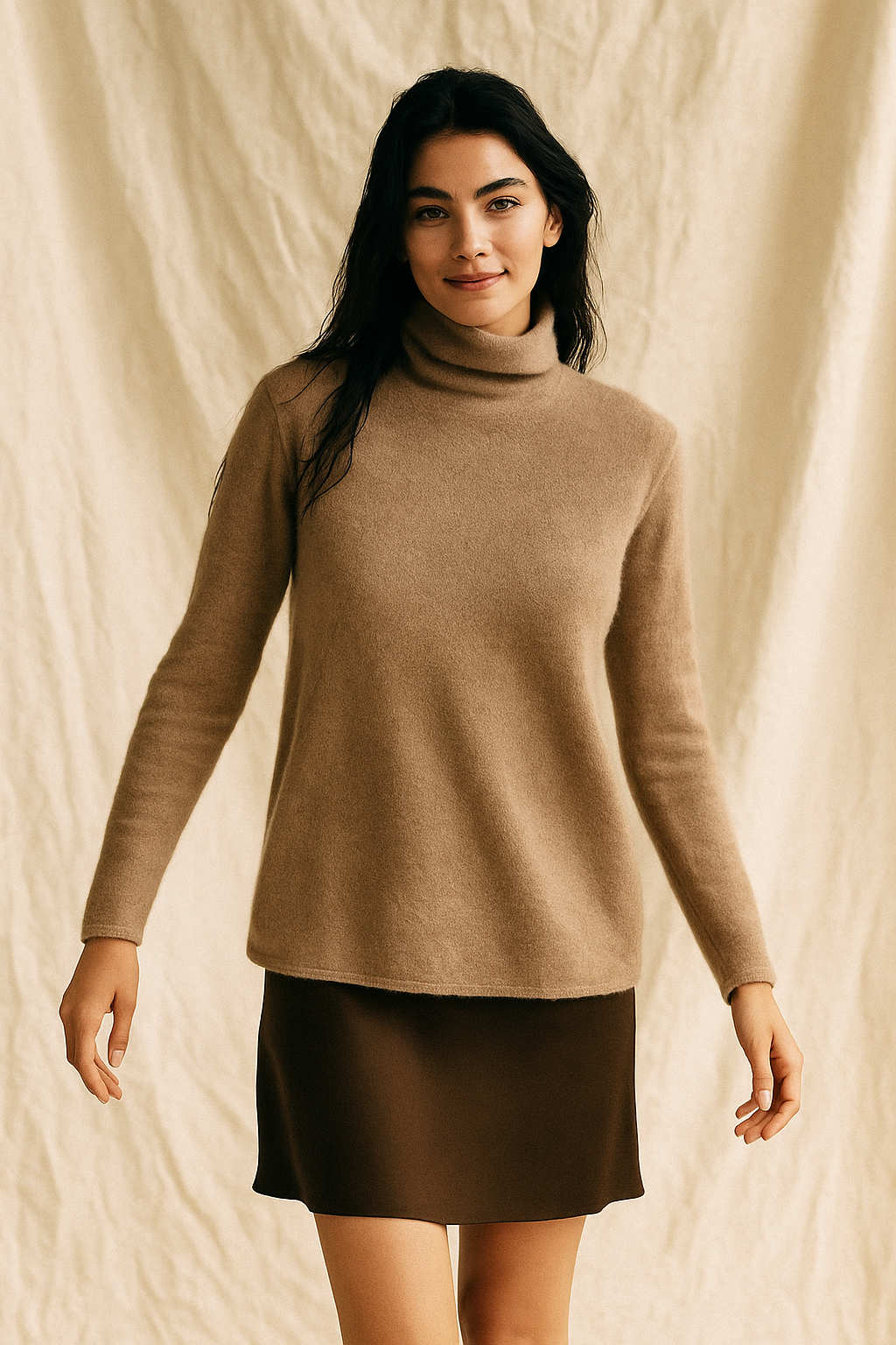 Pull à col roulé pour femmes