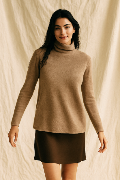 Pull à col roulé pour femmes