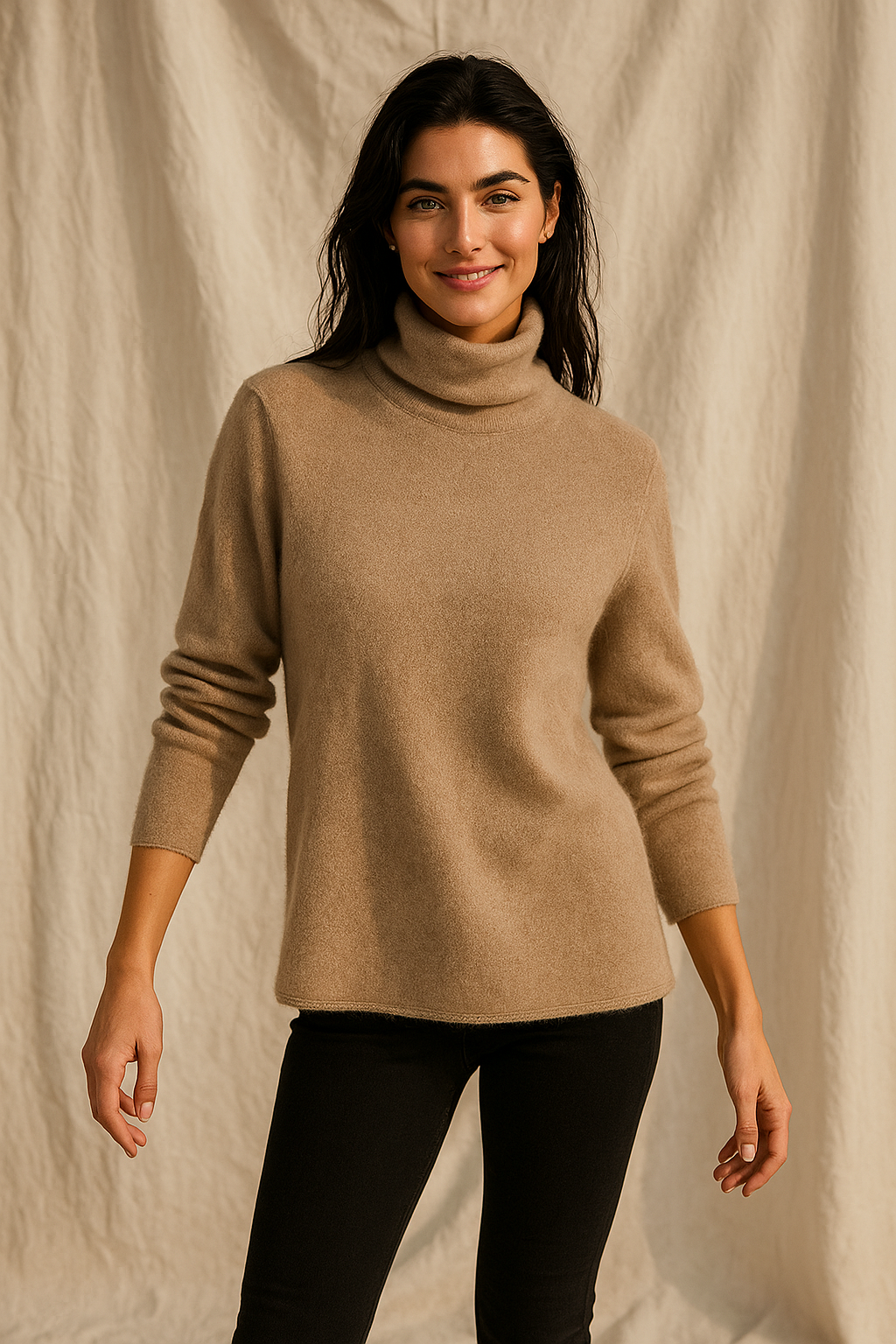 Pull à col roulé pour femmes