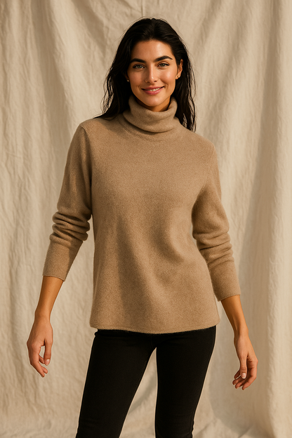 Pull à col roulé pour femmes