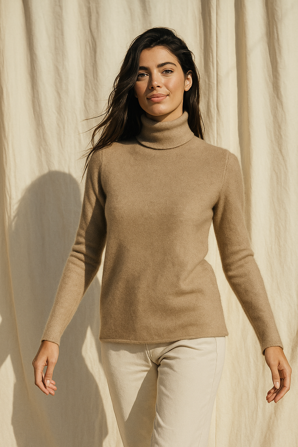 Pull à col roulé pour femmes