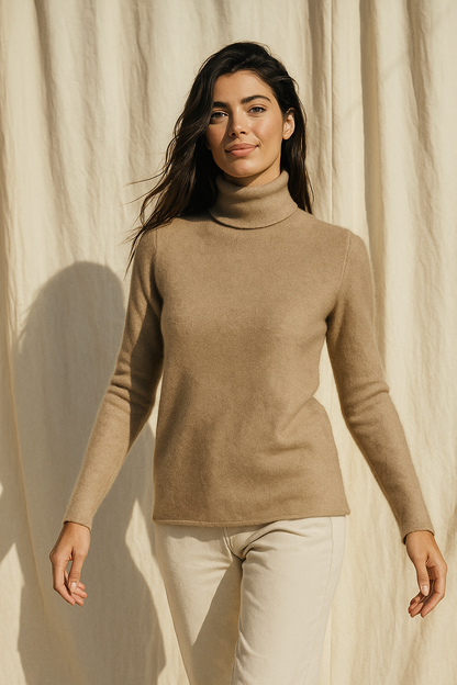 Pull à col roulé pour femmes